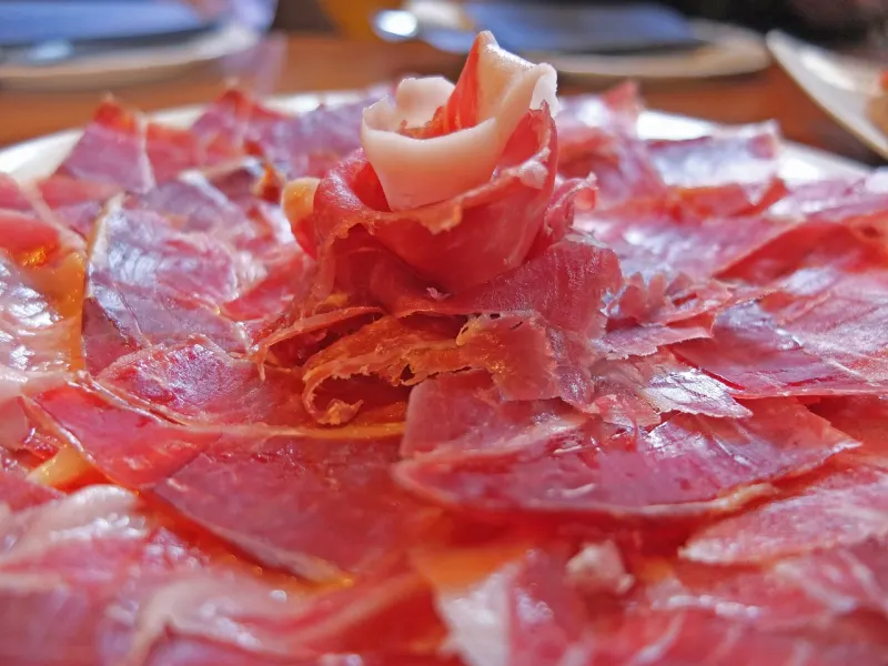 Gastronomía alpujarreña: jamón de Trevélez